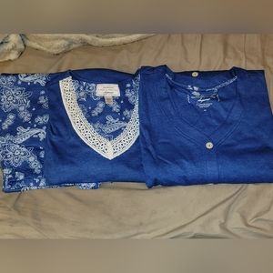 NIB Carole Hochman 3 piece sleepwear set. Size 3x